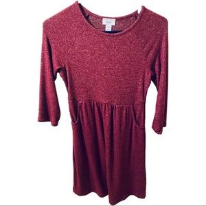 Maroon Old Navy kids dress with pockets above knee